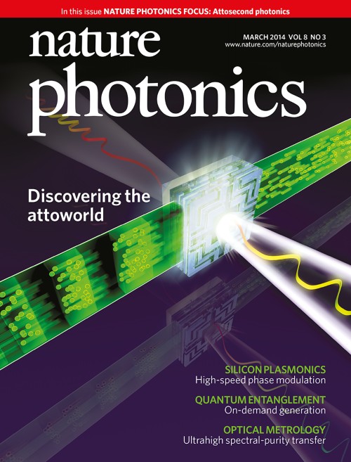 Nature Photonics目次の表紙