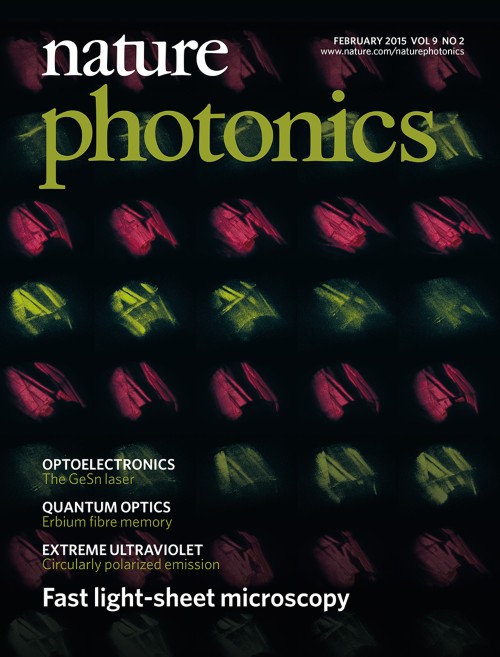 Nature Photonics目次の表紙