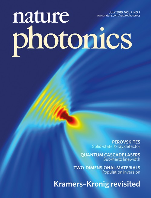 Nature Photonics目次の表紙