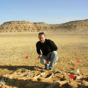 Manja Voss in Wadi Al-Hitan, Egypt