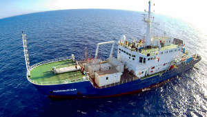 The AQABA study employed a specially outfitted research vessel to track atmospheric emissions around the Arabian Peninsula.