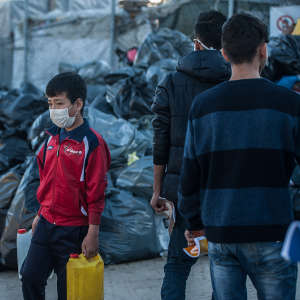 Moria camp refugees in Lesbos, Greece fear a possible outbreak of COVID-19 