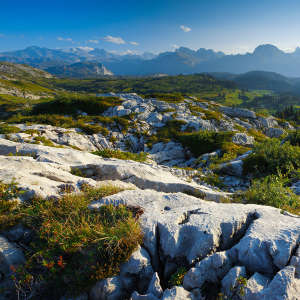 Switzerland, karst landscape at Pragel Pass, Schwyz