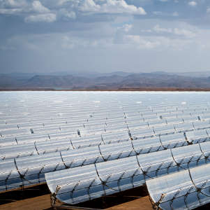Morocco's solar power plant, Noor1, in Ouarzazate.
