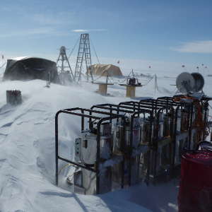 Research site at Thwaites Glacier