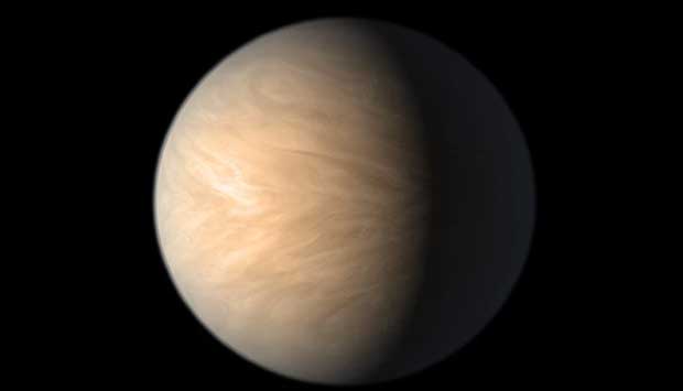 رسم متخيَّل للكوكب «ترابيست-1 سي» الذي اكتشف «تلسكوب جيمس ويب» أنه عارٍ من أي غلاف جوي أو يكاد.
