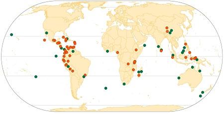 
A map of the most important protected areas for species' conservation.
