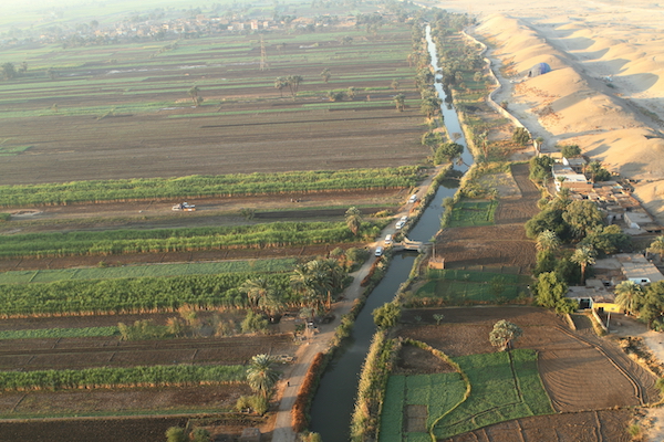 Landscapes in Egypt.