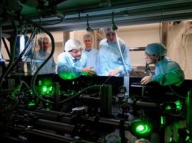 
Abdallah Azzeer at work in the attosecond lab.
