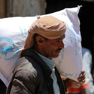 على المجتمع الدولي التصدي لاستخدام الغذاء سلاحًا في أيدي الأطراف
المتصارعة، كما
حدث في اليمن (في الصورة).