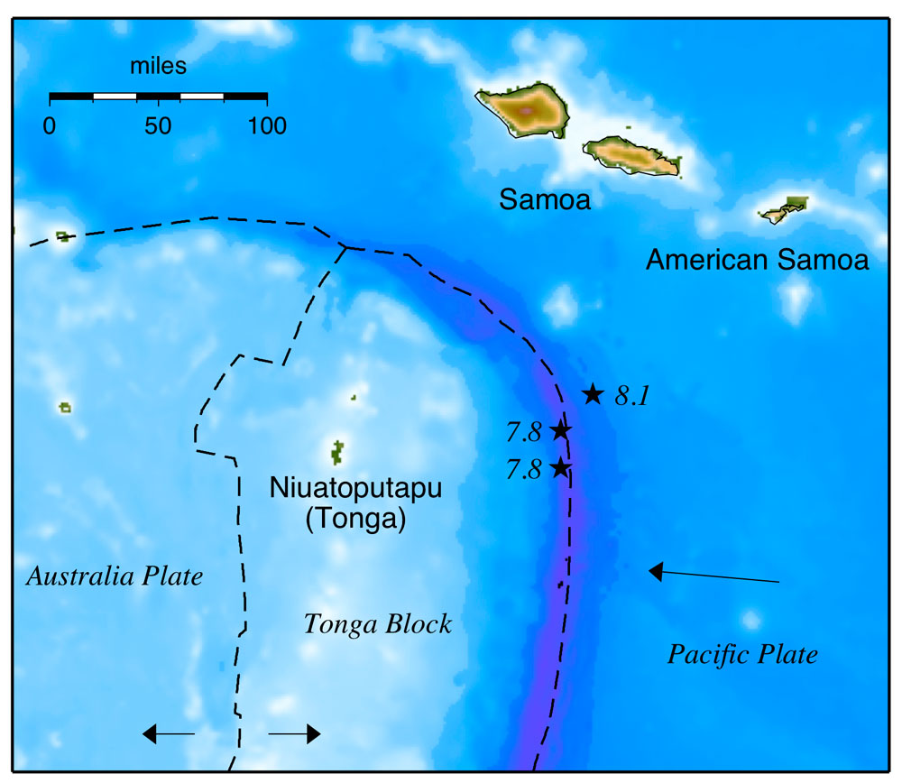 二重の打撃：双子の地震が2009年南太平洋津波を引き起こした