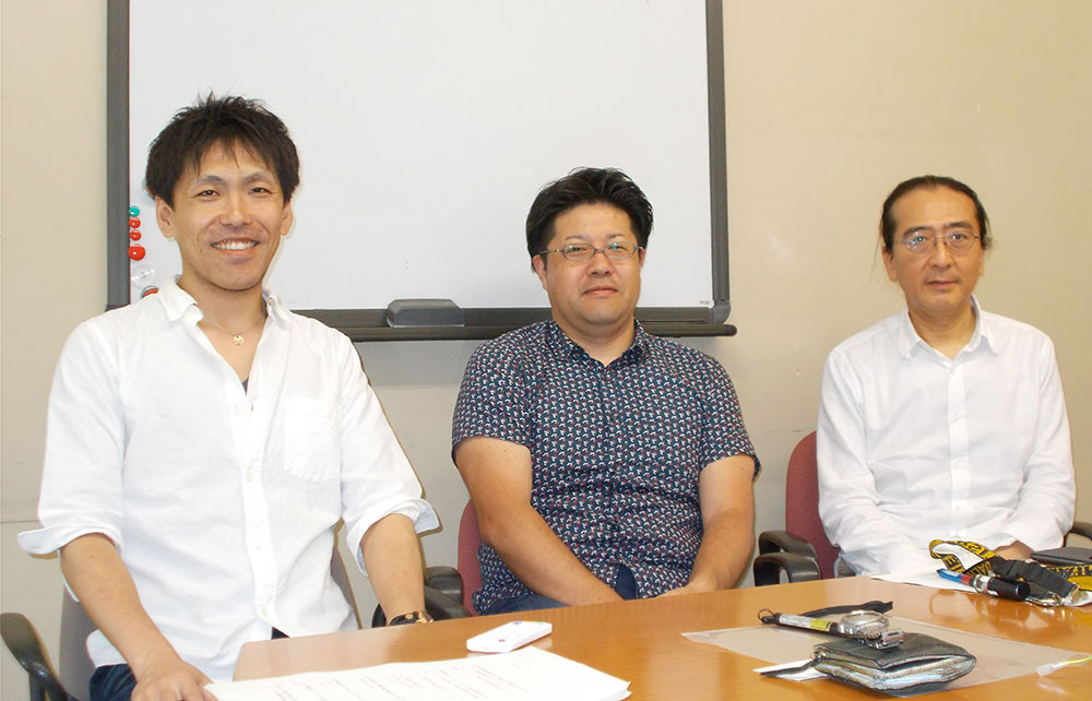 左から神川先生、稲垣先生、橋本先生